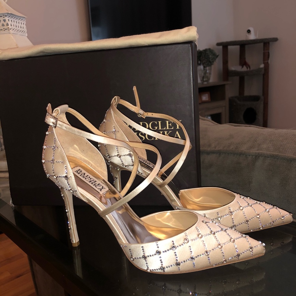 Badgley Mischka, Bridal Shoes, never worn ‘Shiloh’